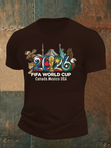 Men's  2026 Canada Mexico Usa Football T-shirt