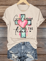 Women's "God is Good All The Time" Print  T-Shirt
