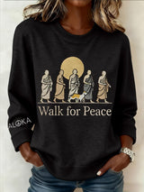 Women's Walk For Peace  Art Print Sweatshirt
