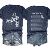 They Not Like Us Dodgers Back To Back Champions Tee