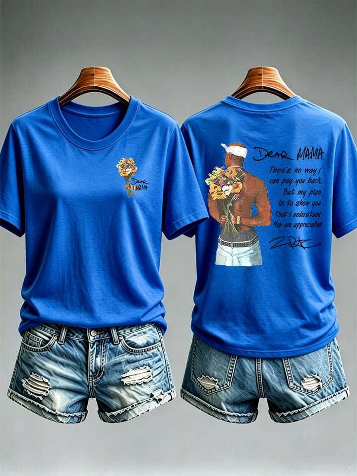 Women's Dear Mama" Graphic Vintage Hip Hop Streetwear