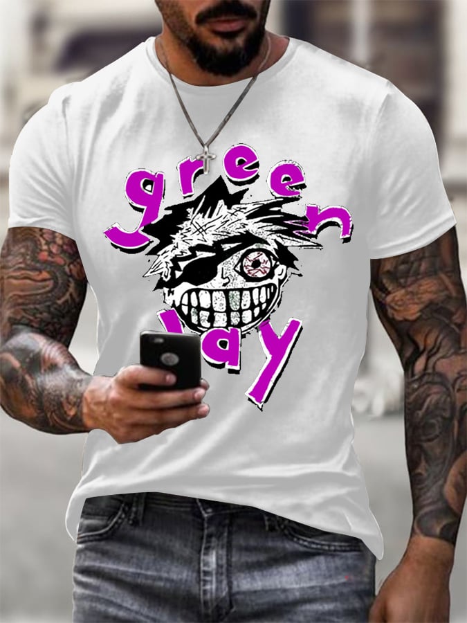 Men's Print Casual Printed T-shirt