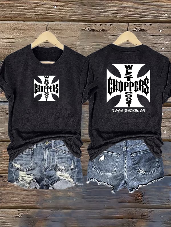 Women's  West Coast Choppers-Inspired Paul Tribute Print T-Shirt