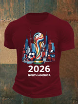 Men's  North America WC 2026 Soccer printed T-shirt