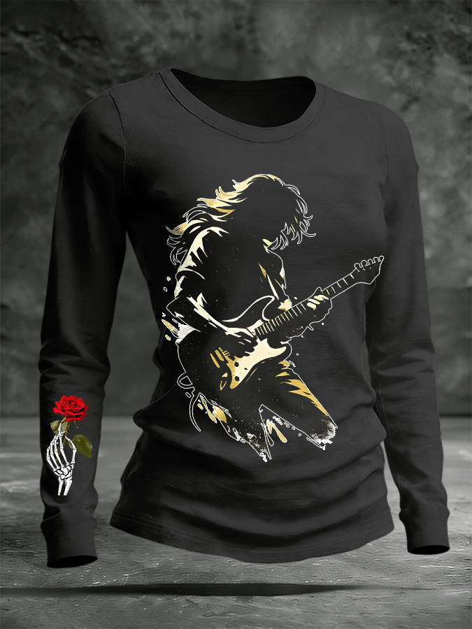 🔥Buy 3 Get 15% Off Women's Commemorative Bob Weir Printed Top