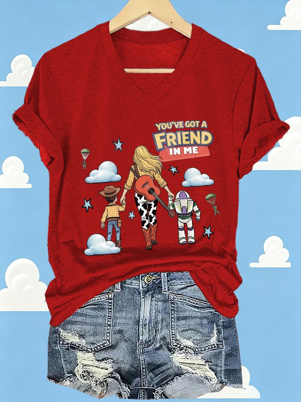 Women's Retro I Knew It Print Casual T-shirt