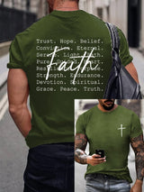 Men's casual faith T-shirt