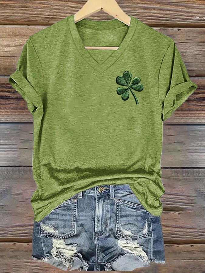 Women's St. Patrick's Day Printed Casual T-Shirt
