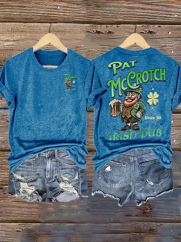 Women's  Pat McCrotch Irish Pub since '69  Printed T-shirt