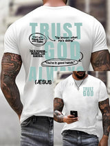 🔥Buy 3 Get 15% Off🔥Men'S Faith Trust God Always Print T-Shirt
