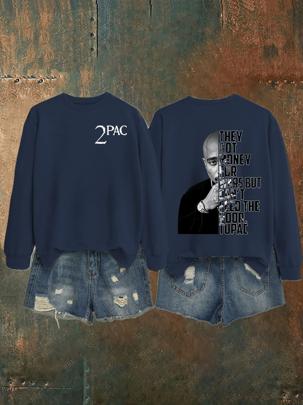 Women's  2Pac Rapper Print Sweatshirt
