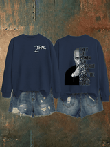 Women's  2Pac Rapper Print Sweatshirt