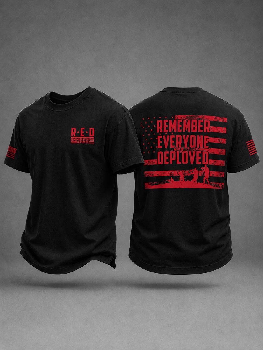 Men’s Retro Red Friday Printed T-Shirt