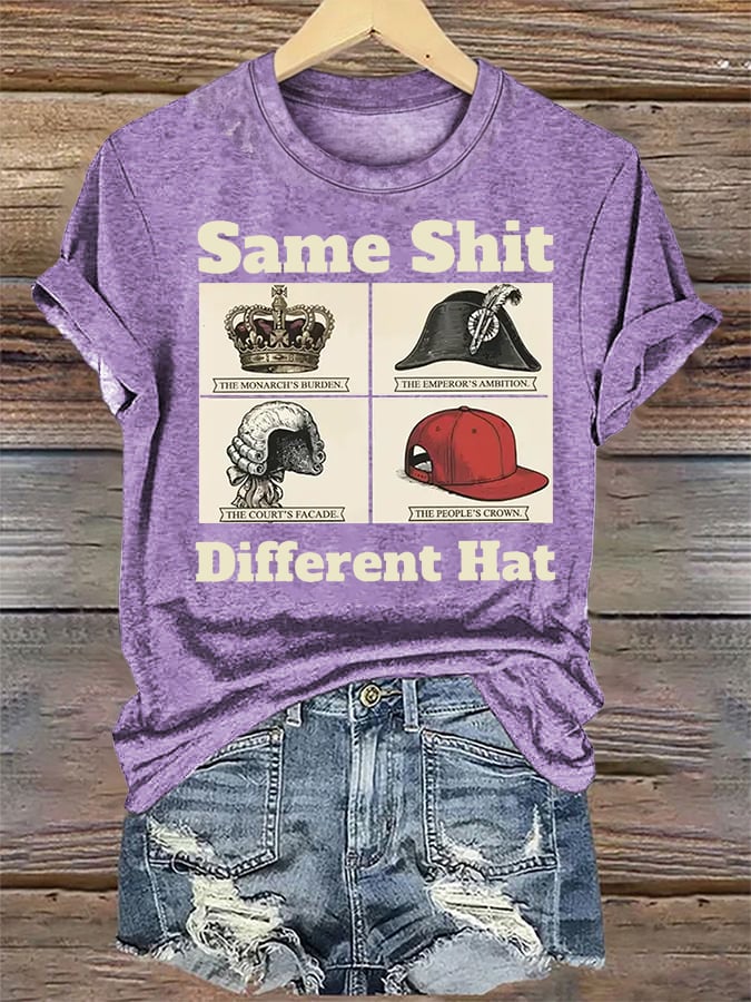 Women's  Same Shit Different Hat FDT Print  T-Shirt