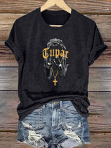 Women's Retro Rap Star Comfortable Pure Cotton T-Shirt