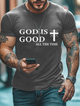 🔥Buy 3 Get 15% Off🔥Men's God Is Good Faith Printed T-Shirt