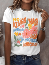 🔥Buy 3 Get 15% Off🔥Women's Fashion Casual American Kingless Print T-Shirt