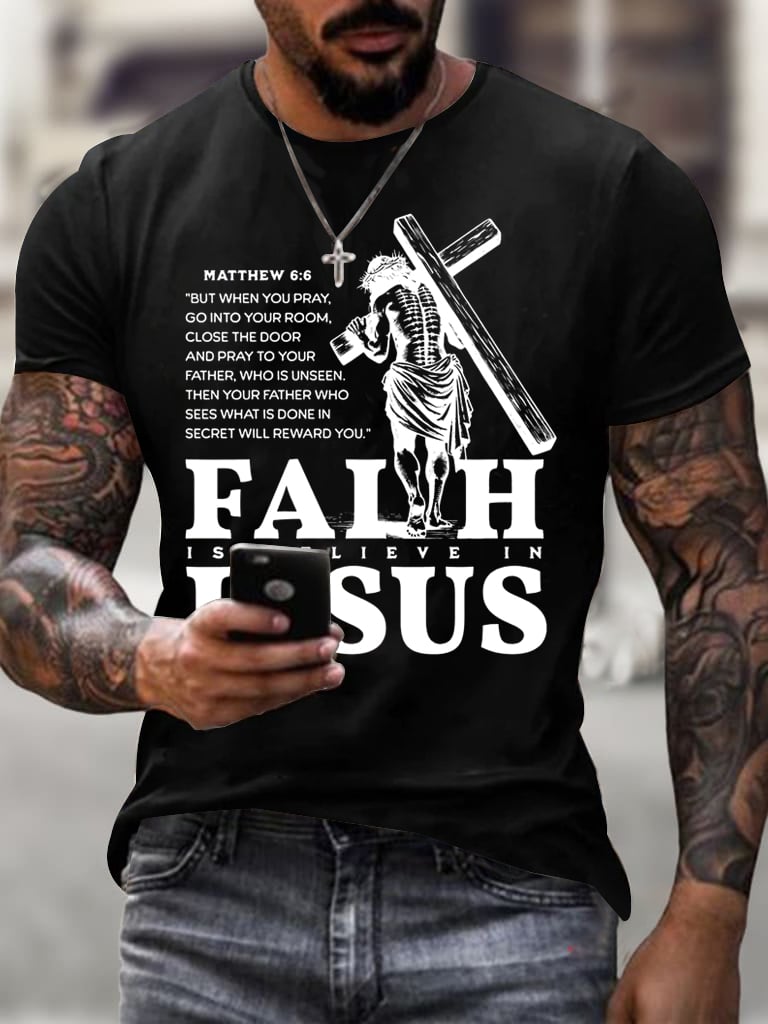 🔥Buy 3 Get 15% Off🔥Men's Jesus Faith T-Shirt