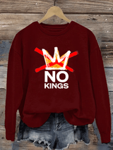 🔥Buy 3 Get 15% Off Women's  America has No Kings Printed Casual Sweatshirt