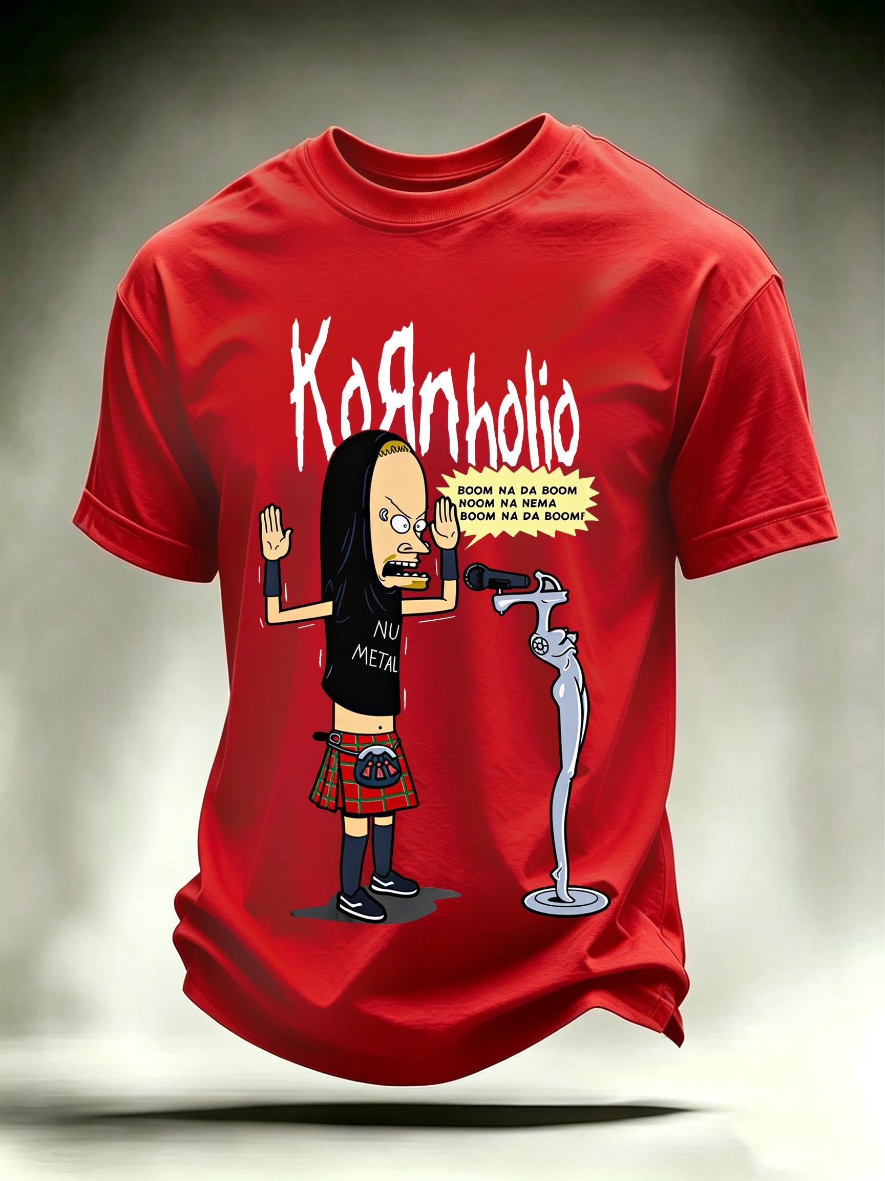 Men's Kornholio Nu-Metal Cartoon Pop Culture T-Shirt