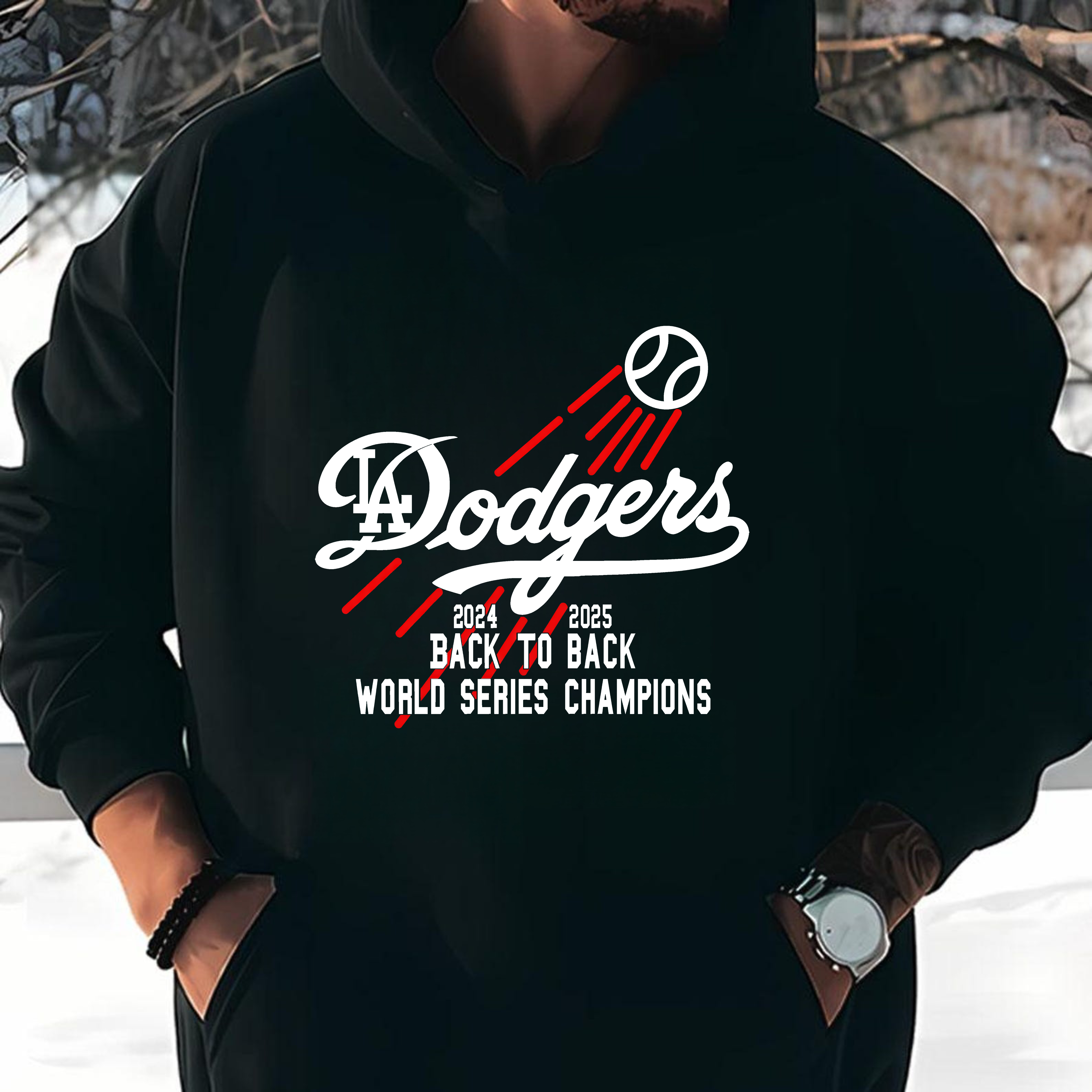 Dodgers Back To Back World Series Champions Sweatshirt For Men