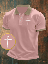 🔥Buy 3 Get 15% Off🔥Men's Faith Printed Casual Polo Shirt