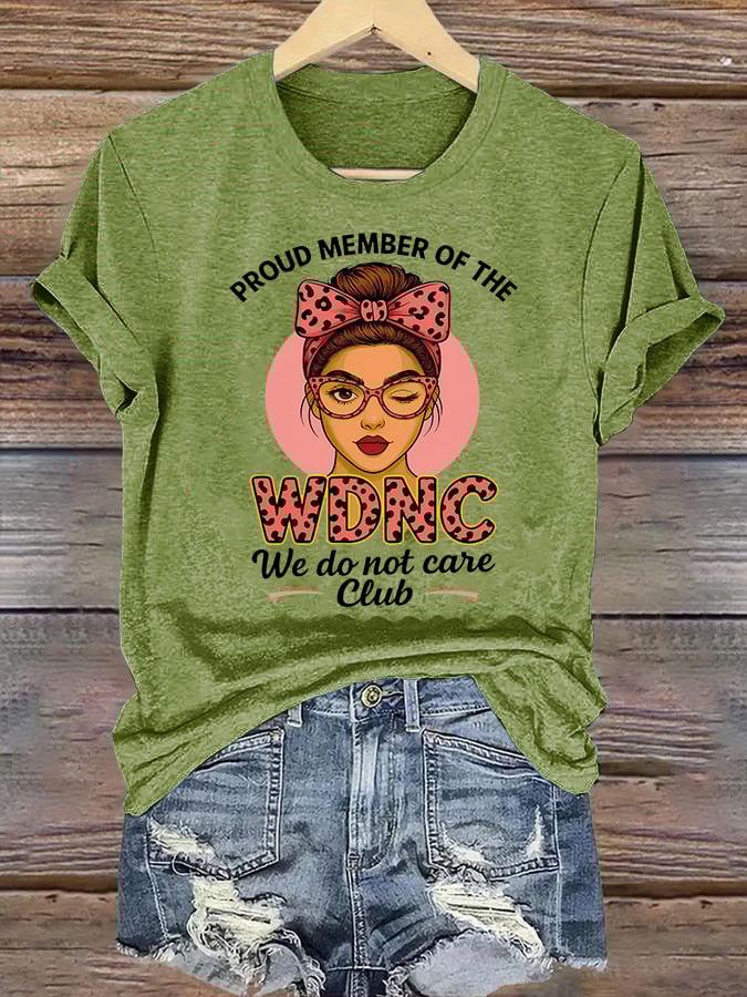 Women's  Retro Funny Proud Member Of Club Menopause Perimenopause Print T-Shirt