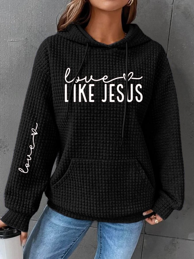 Women's Valentine's Day Casual Hooded Sweatshirt