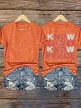 Women's Know God Know Peace, Religious Peace Inspiration Style T-Shirt