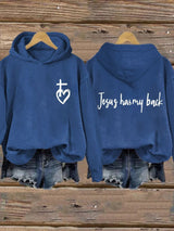 Jesus Has My Back Casual Hoodie