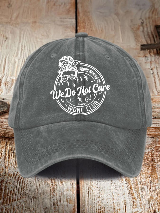 Retro Proud Member Of WDNC Club Menopause Perimenopause Print Baseball Cap