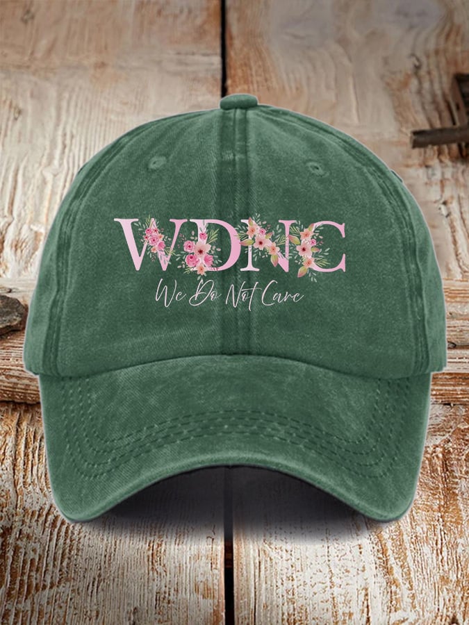Retro Funny WDNC Menopause Perimenopause Print Baseball Cap