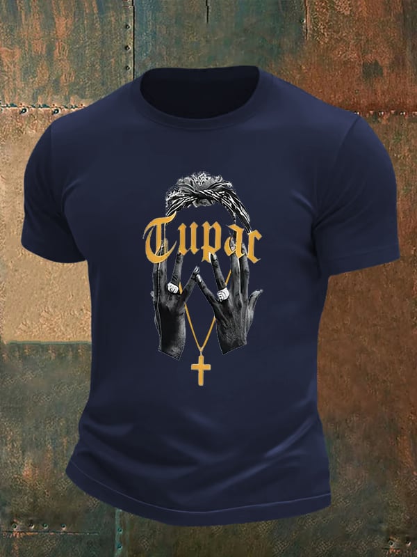 Men's Retro Rap Star Comfortable Pure Cotton T-Shirt