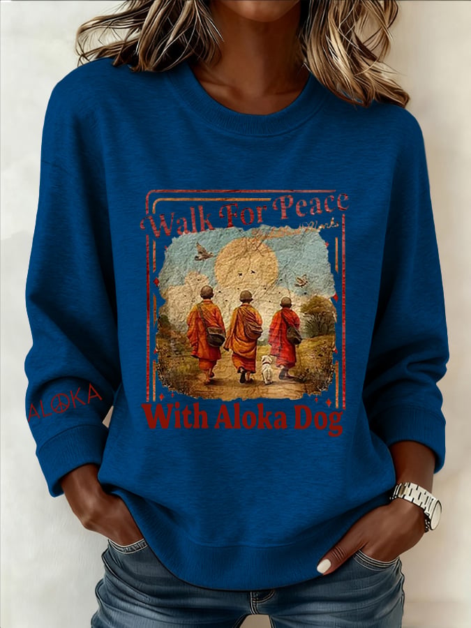 Women's Walk For Peace  Art Print Sweatshirt