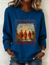 Women's Walk For Peace  Art Print Sweatshirt