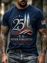 Men's USA 9/11 Print T-Shirt