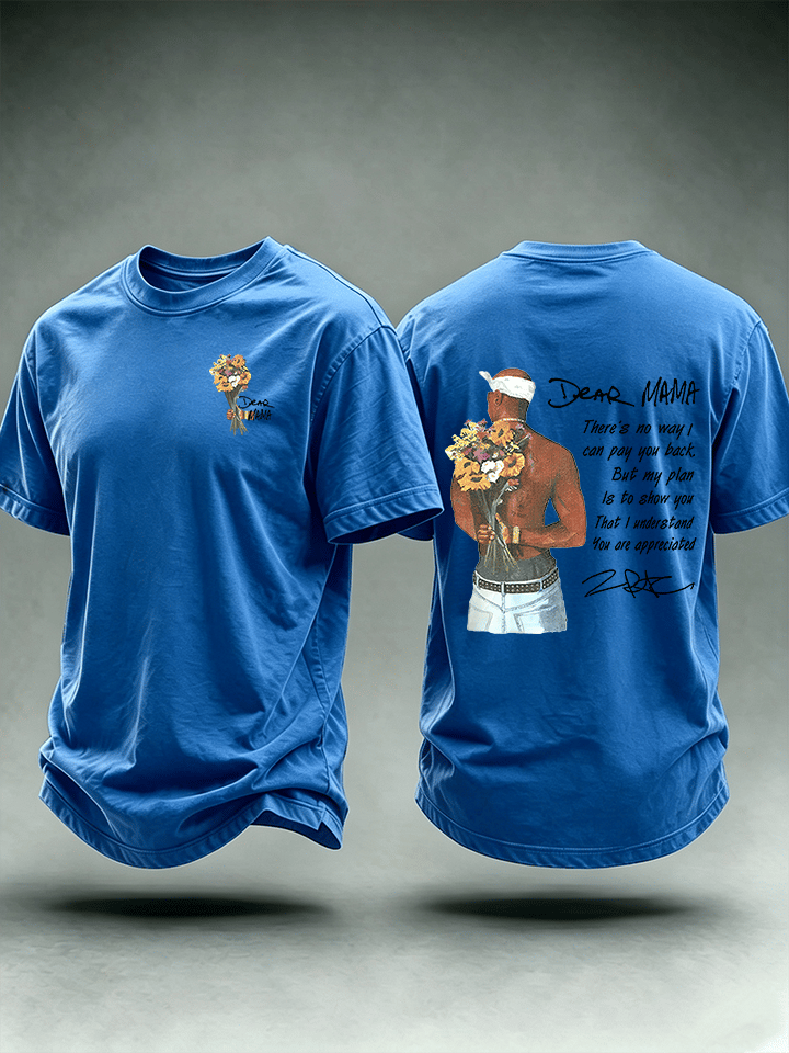 Men's Dear Mama" Graphic Vintage Hip Hop Streetwear