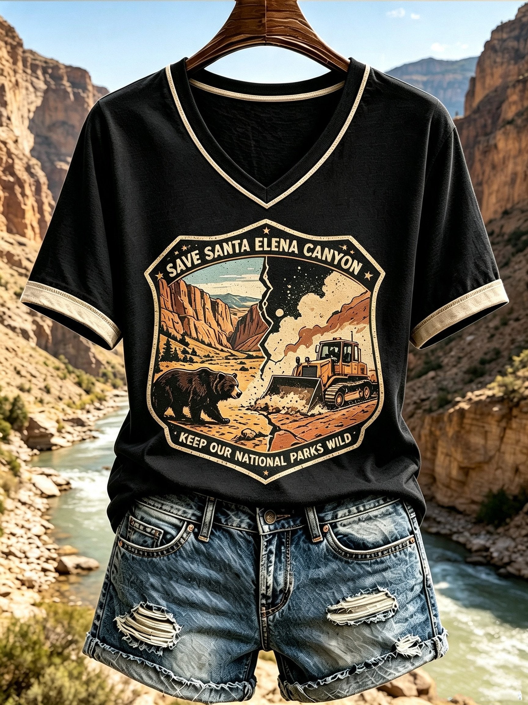 Women's Nature-Print Casual Top