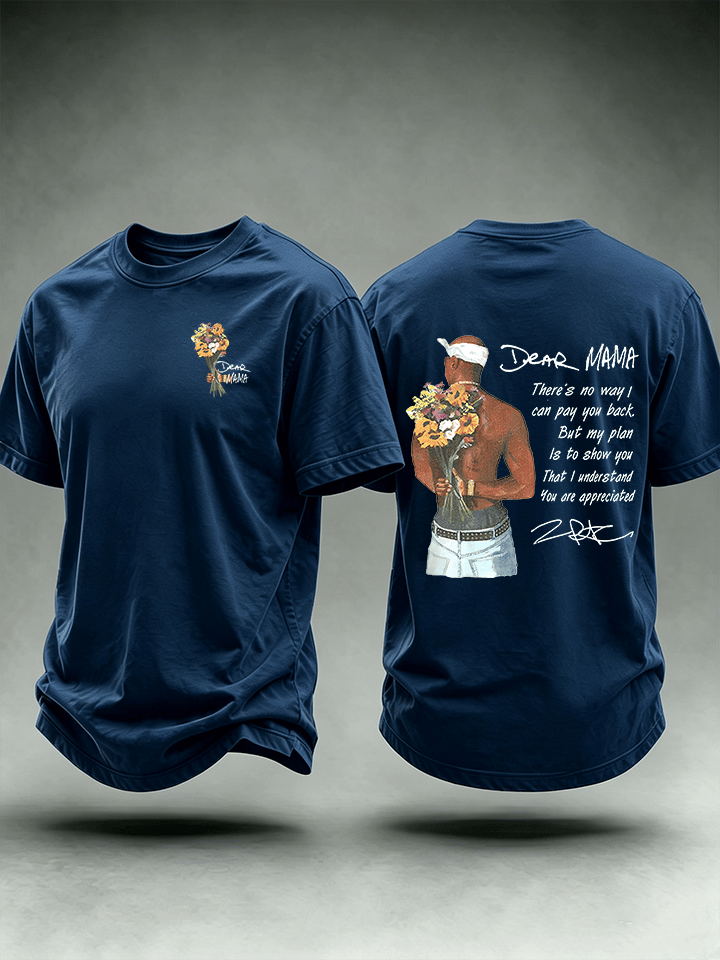 Men's Dear Mama" Graphic Vintage Hip Hop Streetwear