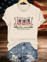 Women's Blessed through 250 Years Printed T-Shirt