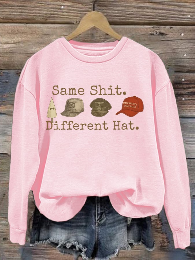 Women's  Same shit Different costume  Print  Sweater