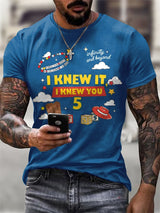 Men's Retro I Knew It Print T-Shirt
