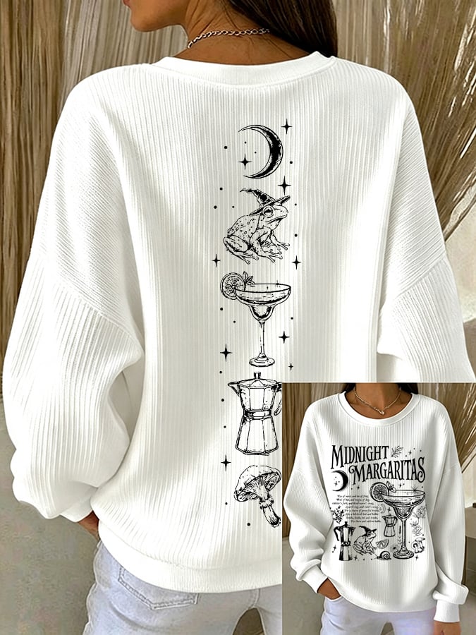 Women's Midnight Margaritas Print Sweatshirt