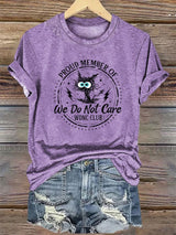 Women's  Retro Funny Proud Member Of Club Menopause Perimenopause Print T-Shirt