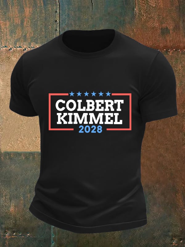 Men's Talk Show Colbert Kimme 2028 T-Shirt