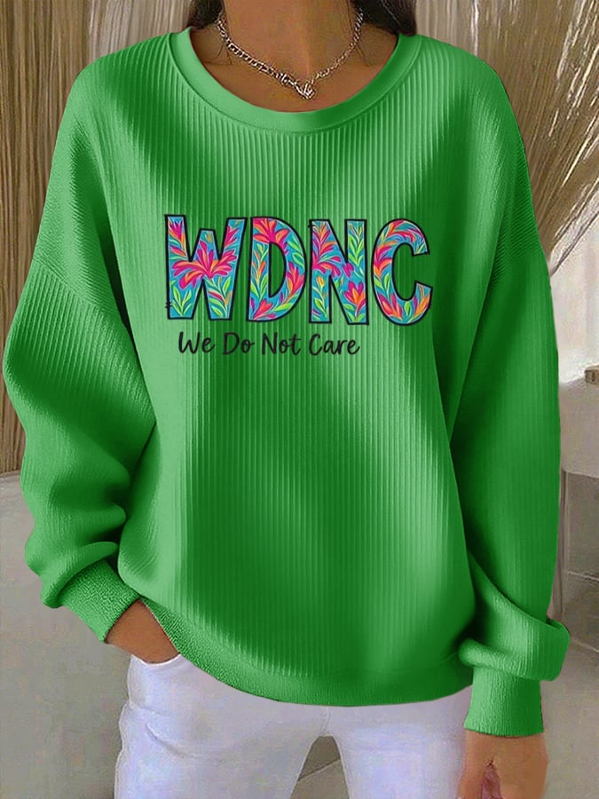 Retro Funny Proud Member Of WDNC Club Menopause Perimenopause Print Casual Sweatshirt