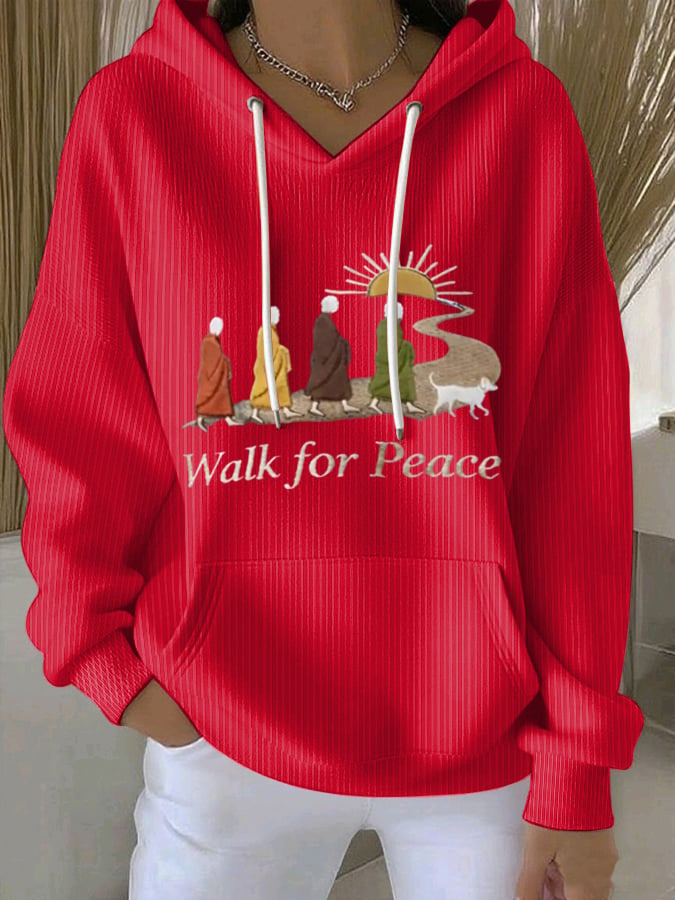 Women's Walk For Peace  Art Print Sweatshirt