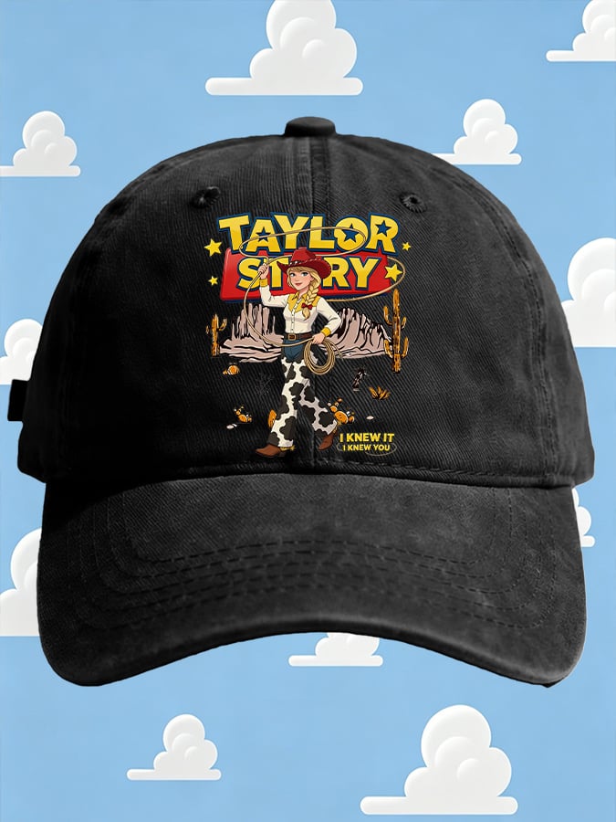 Retro I Knew It Print Baseball Cap