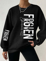 Women's Forgiven Ephesians 4 32 Christian Valentines Day Print Casual Sweatshirt