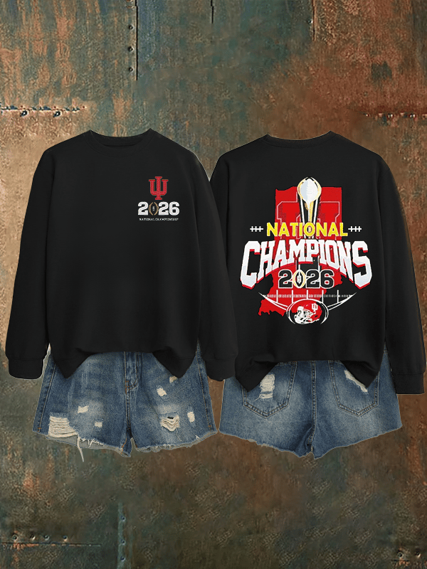 Women's   Football Print Sweatshirt